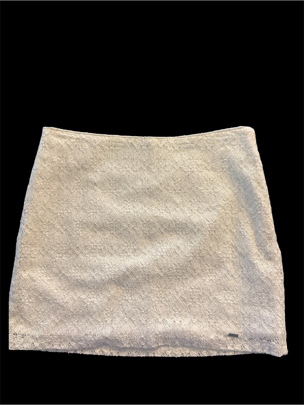 Hollister Cream Lace Mini Skirt